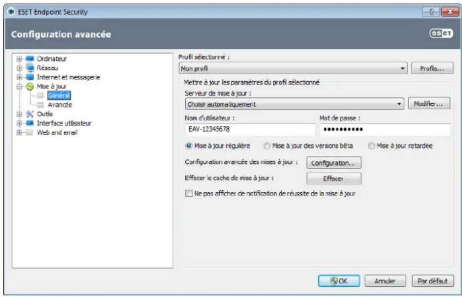 ESET Endpoint Security for Windows - Configuration des mises à jour - 2