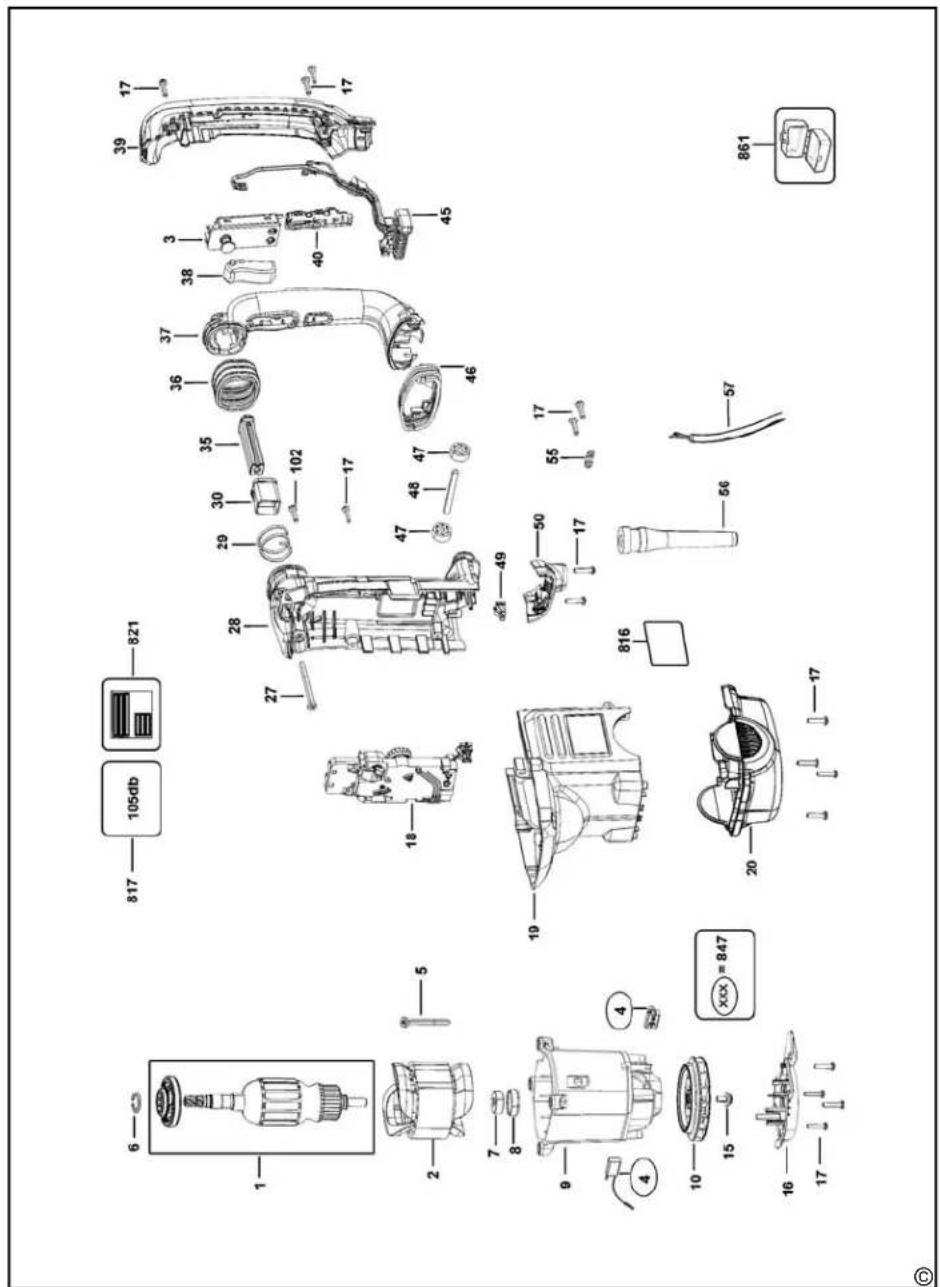 DEWALT D25723K - DATUMKODPLACERING (FIG. 1) - 1