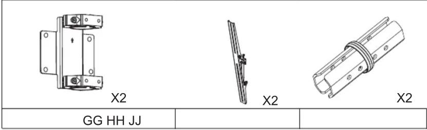 Multibrackets MBC1USD - COMPONENT CHECKLIST - 5