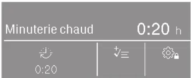 MIELE PDR 50008 CH HP - Sélectionnez la durée (programme à durée modulable) - 1
