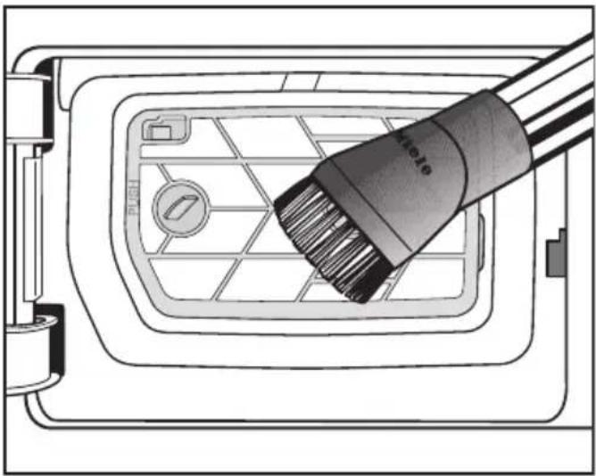 MIELE PDR 50008 CH HP - Nettoyer l'élément filtrant (socle) - 1