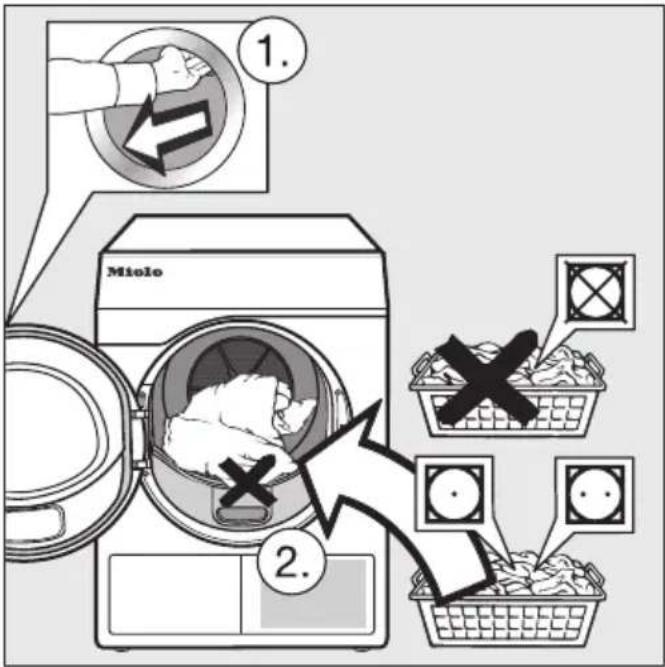 MIELE PDR 50008 CH HP - Charger le linge - 1