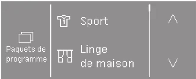 MIELE PDR 50008 CH HP - Sélectionner les paquets de programmes - 1