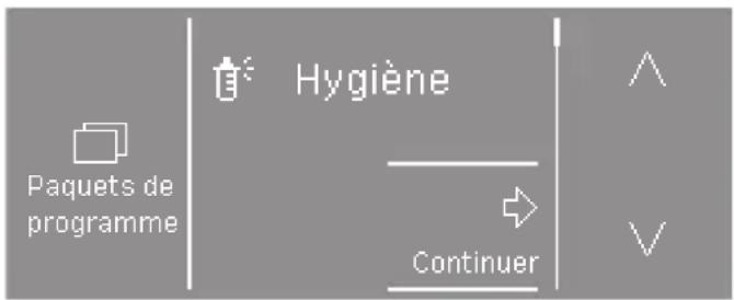 MIELE PDR 50008 CH HP - Sélectionner les paquets de programmes - 3