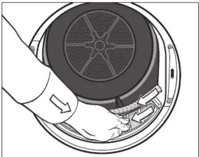 MIELE PDR 90008 HP CH - Retirer les peluches visibles - 3