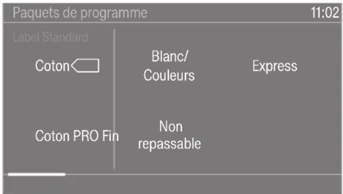 MIELE PDR 90008 HP CH - Sélectionner les paquets de programmes - 1