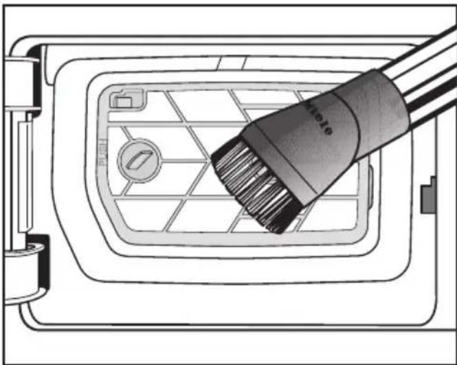 MIELE PDR 90008 HP CH - Nettoyer l'élément filtrant (socle) - 1