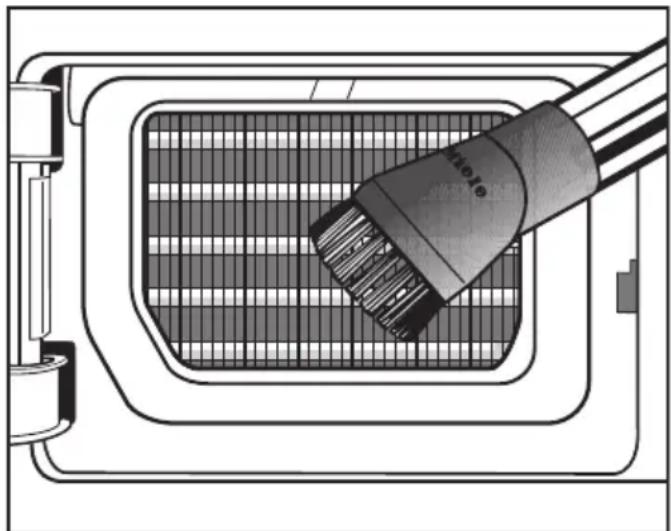 MIELE PDR 90008 HP CH - Contrôler les lamelles de refroidissement de l'échangeur thermique - 1