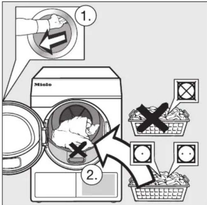 MIELE PDR 90008 HP CH - Charger le linge - 1