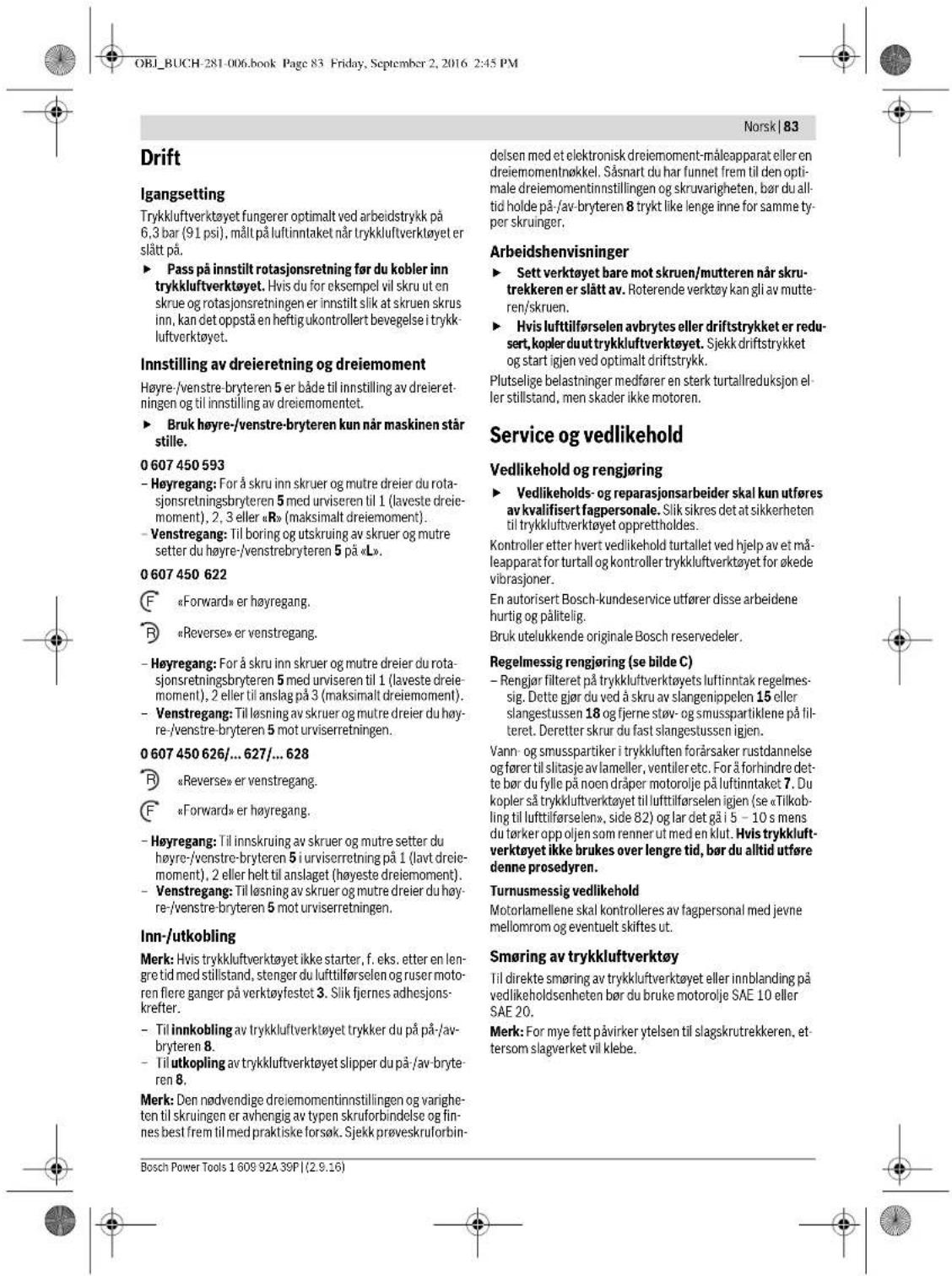 BOSCH 0 607 450 626 - Fjerning av innsatsverktoyet - 10