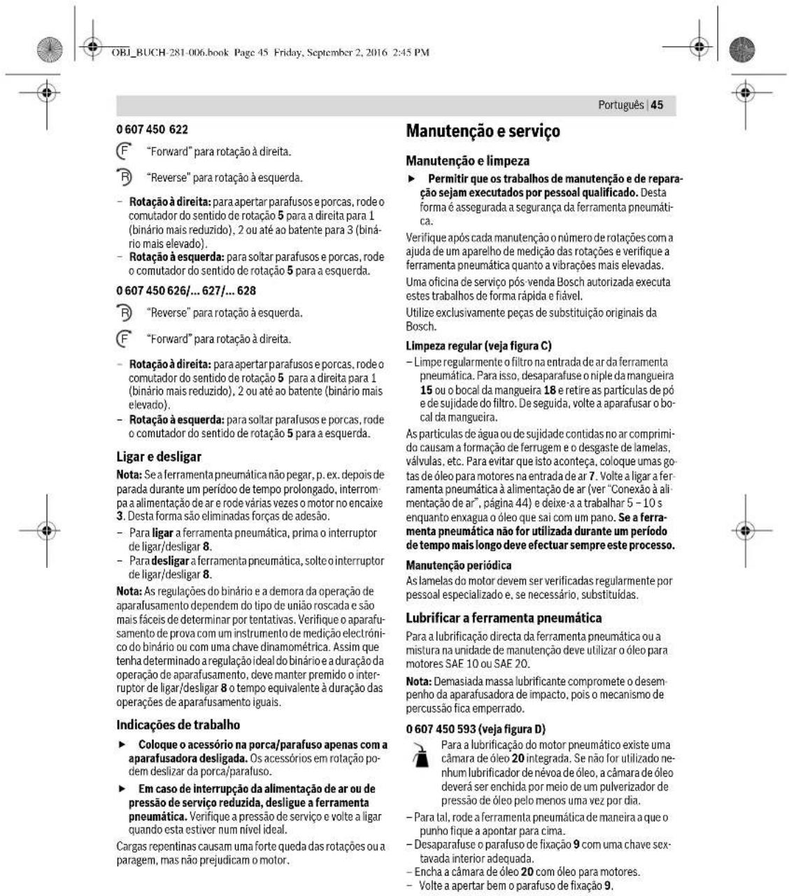 BOSCH 0 607 450 626 - Fixar o aro de suspensao da ferramenta (0607 450 622) (veja figura A) - 6