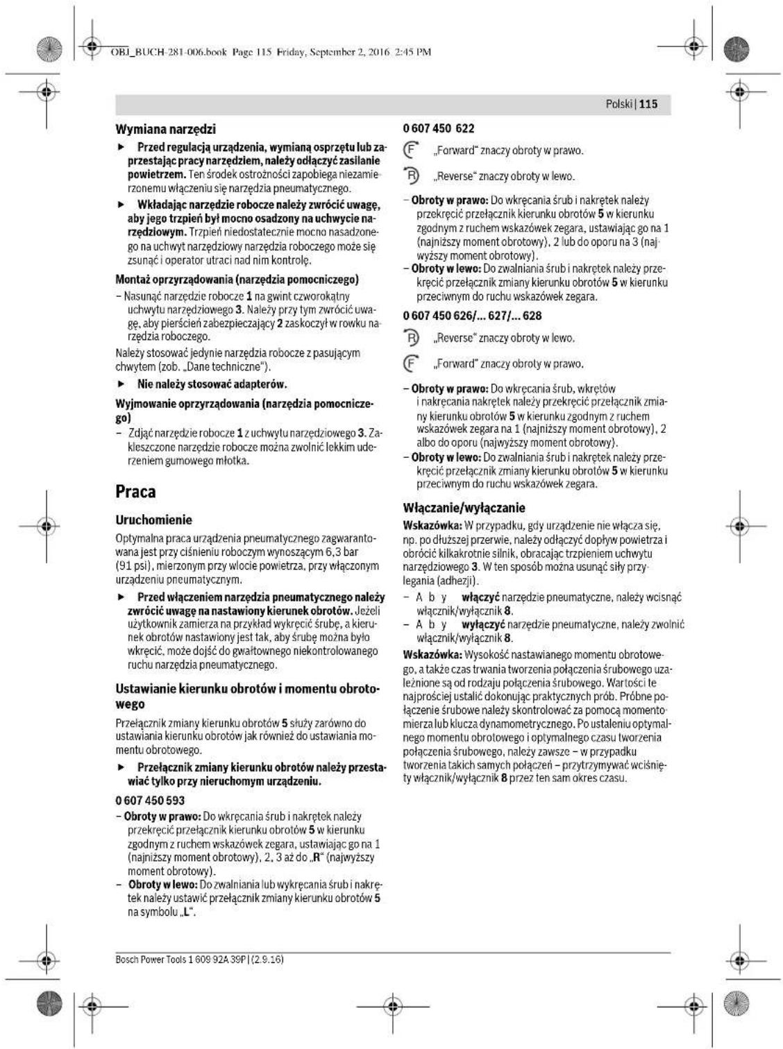 BOSCH 0 607 450 626 - Podlaczenersie zasilania powietrzem do narzedzia pneumatycznégo - 9