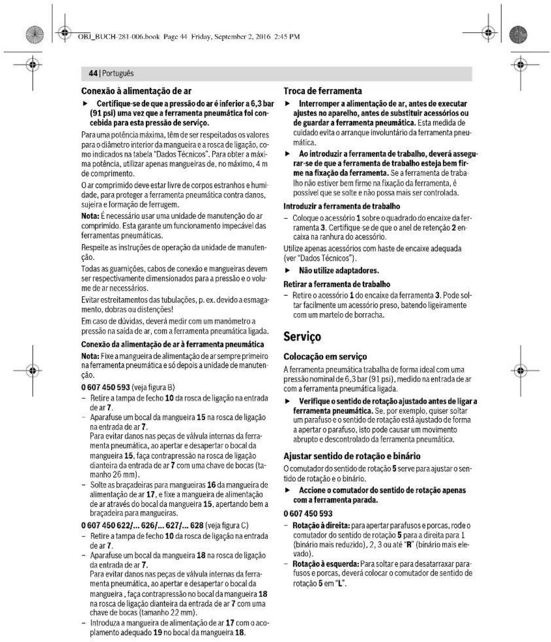 BOSCH 0 607 450 626 - Fixar o aro de suspensao da ferramenta (0607 450 622) (veja figura A) - 5