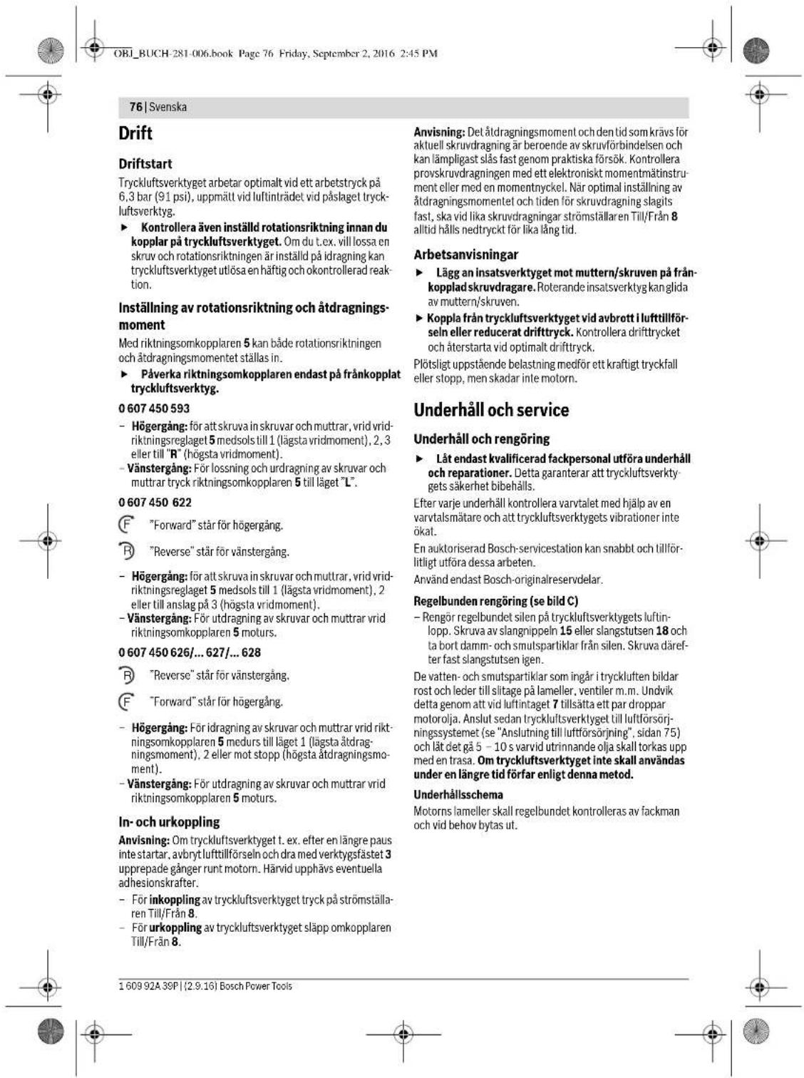 BOSCH 0 607 450 626 - Borttagning av insatsverktyget - 7