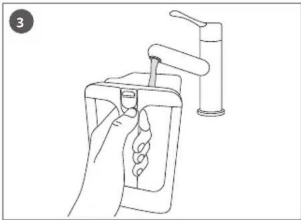 TEFAL IXEO QT1020 - First use of the iron / Première utilisation du fer / Erste Benutzung des Bügeleisens - 2