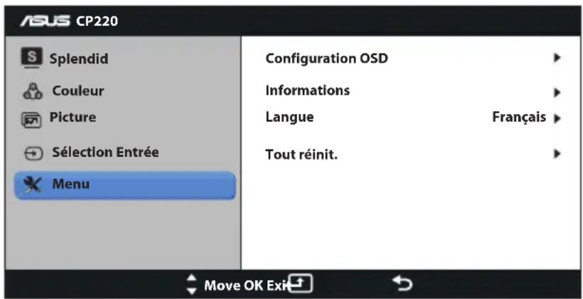 ASUS CP220 - Menu - 1