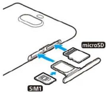 SONY Xperia 10 Plus - Pour insérer une carte nano SIM et une carte mémoire - 1