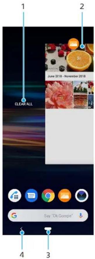 SONY Xperia 10 Plus - Présentation de la navigation dans les applications - 1