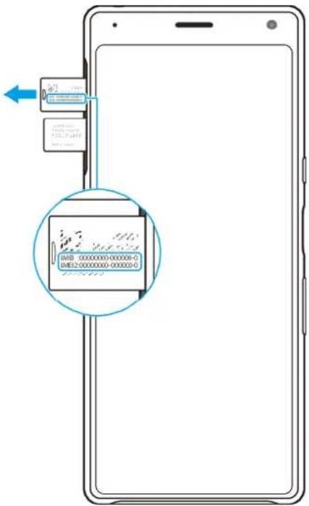 SONY Xperia 10 Plus - Pour voir votre ou vos numérores IMEI sur l'étiquette - 1