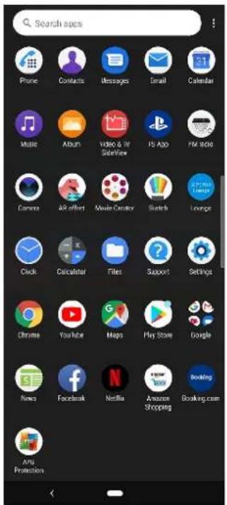 SONY Xperia 10 Plus - Écran des applications - 1