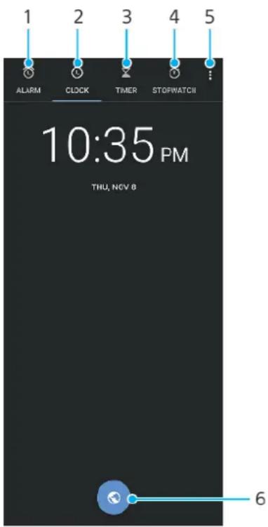 SONY Xperia 10 Plus - Présentation de l'horloge - 1