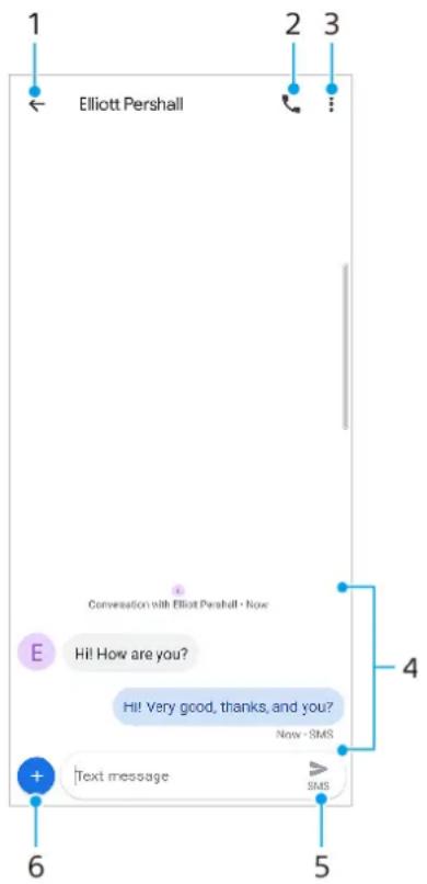 SONY Xperia 10 Plus - Présentation de la messagerie - 1