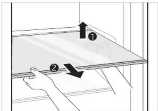 LG GBB71PZEFN - Lentynos valymas Šaldytuvo lentynos išėmimas - 1