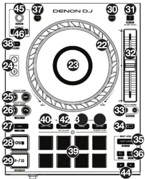 DENON Prime 4 - Oberseite - 3