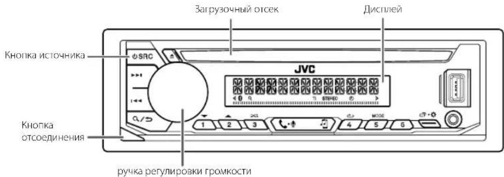 JVC KDT801BT - Передняя панель - 1