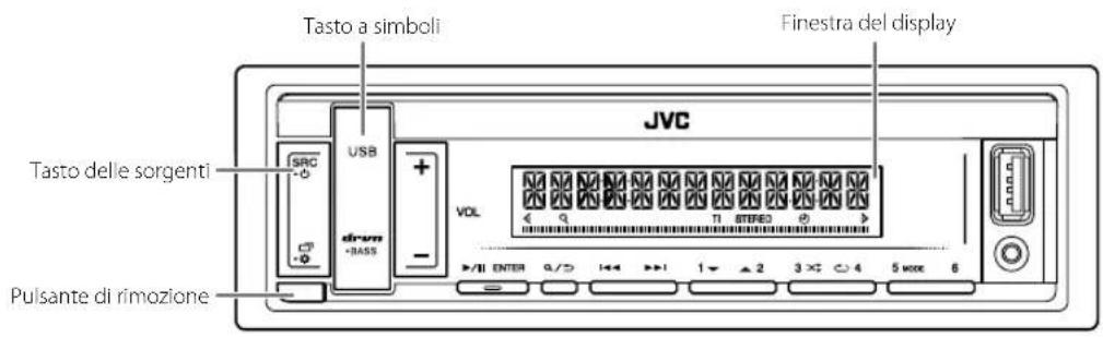 JVC KDX162 - Frontalino - 1