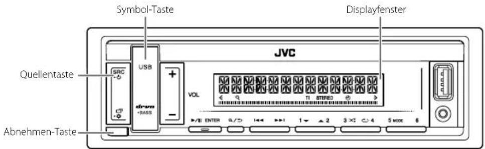 JVC KDX162 - Frontblende - 1