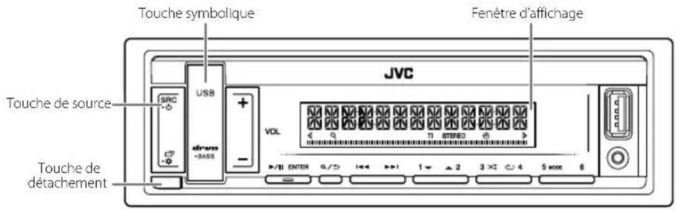 JVC KDX162 - Façade - 1
