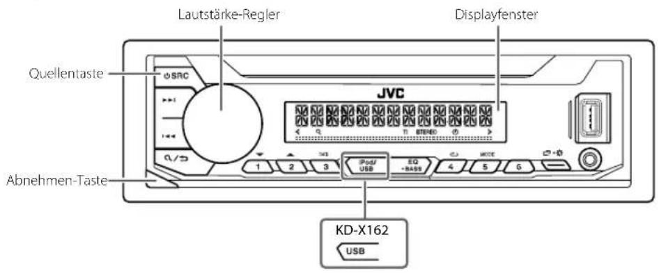JVC KDX162 - Frontblende - 1