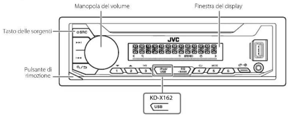 JVC KDX162 - Frontalino - 1
