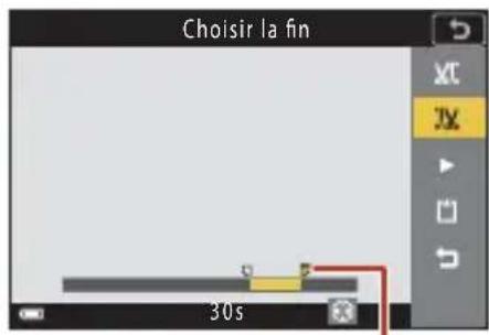 NIKON Coolpix A1000 - Extraction de la partie souhaitée d'une video - 3
