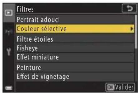 NIKON Coolpix A1000 - Filtres : appliquer les effets d'un filtrer numérique - 2
