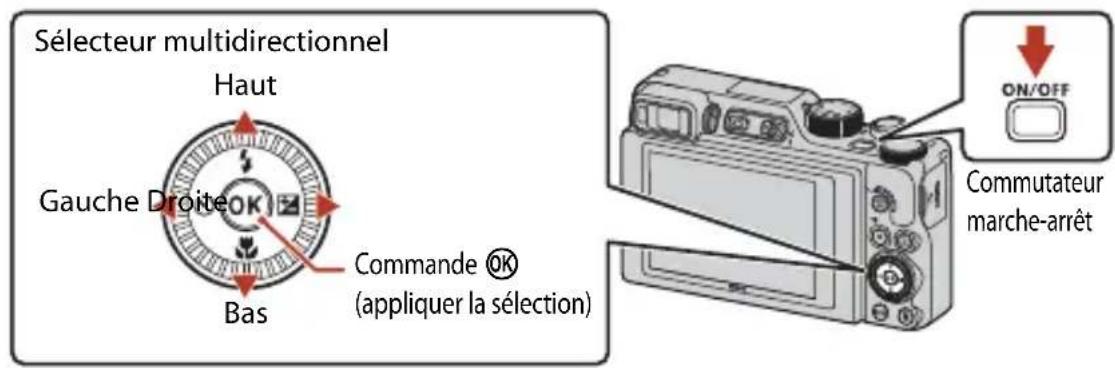 NIKON Coolpix A1000 - Mettez l'appareil photo sous tension. - 1