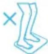 HUAWEI Body Fat Scale AH100 - Incorrect postures - 2