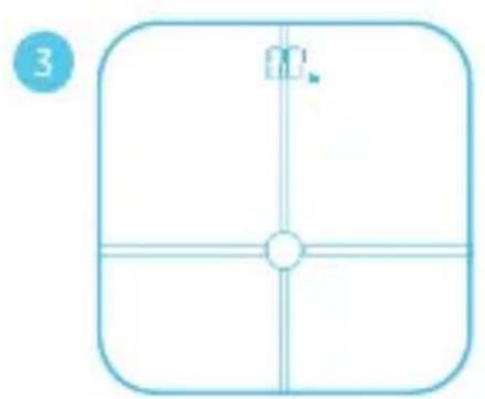 HUAWEI Body Fat Scale AH100 - Batterien einlagen, um die Waage einszuschalten - 2