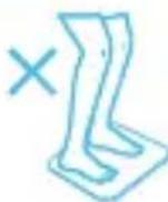 HUAWEI Body Fat Scale AH100 - Onjuiste houdingen - 2