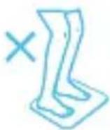 HUAWEI Body Fat Scale AH100 - Nesprávné polohy - 2