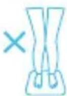 HUAWEI Body Fat Scale AH100 - Nesprávné polohy - 4