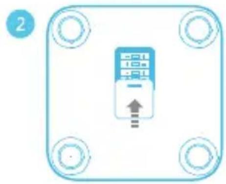 HUAWEI Body Fat Scale AH100 - Vložte baterie pro spustěné váhy - 2