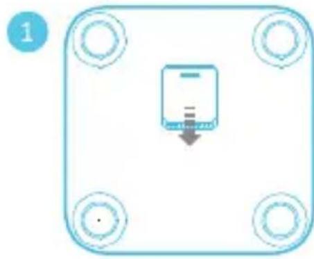 HUAWEI Body Fat Scale AH100 - Na zapnutie váhy vložte batériu - 1
