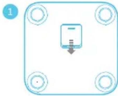 HUAWEI Body Fat Scale AH100 - YcTaHOBka 6aTaapeek N BkIIOUeHne BeCOB - 1