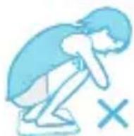 HUAWEI Body Fat Scale AH100 - Incorrect postures - 1
