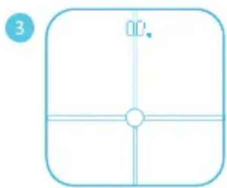 HUAWEI Body Fat Scale AH100 - Introduci bateriile pentru a pornicantarul - 2