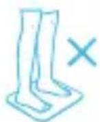 HUAWEI Body Fat Scale AH100 - Nesprávné polohy - 3