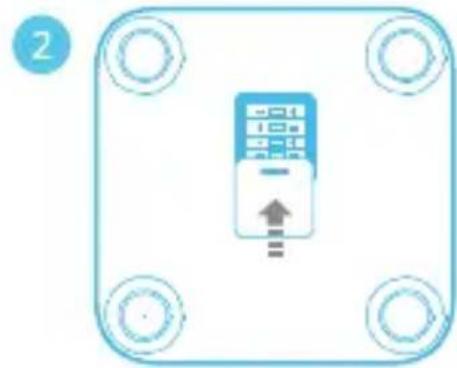 HUAWEI Body Fat Scale AH100 - Install the battery to power on the scale - 2