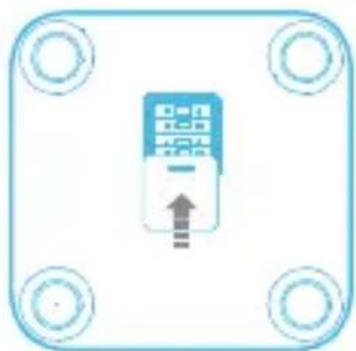 HUAWEI Body Fat Scale AH100 - Plaats de batterij om de weegschaal in te schakelen - 4